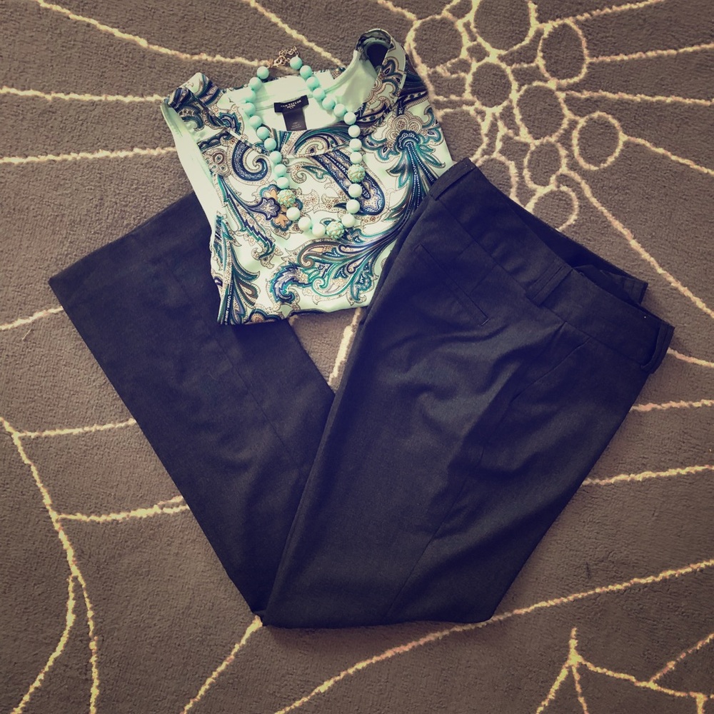 BR medium grey Jackson fit pant, size 4p